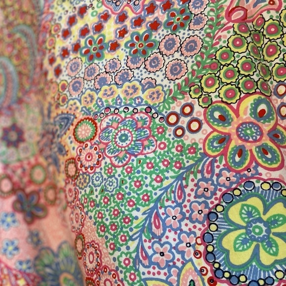 Talbots~Bright~Multicolor~Millefiori Pattern~Tee-Shirt~Top~NWT~Size LP - Picture 8 of 10